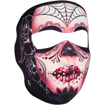 Zan Headgear WNFM082 Neoprene Full-Face Mask Sugar Skull - JT Cycle & ATV