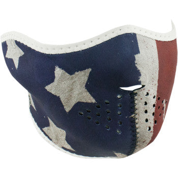 Zan Headgear WNFM408H Neoprene Half Face Mask, Patriot - JT Cycle & ATV